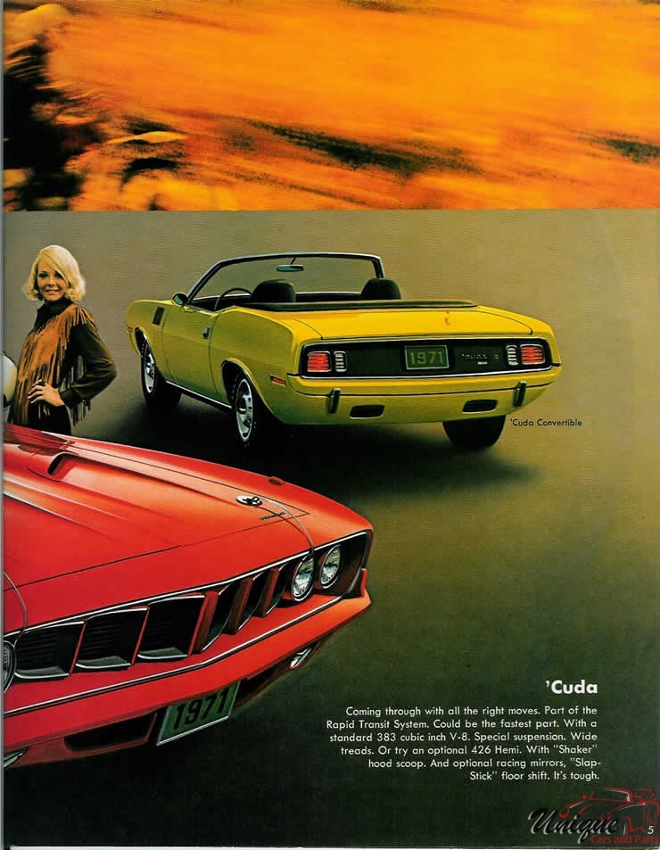 1971 Plymouth Barracuda Brochure Page 2
